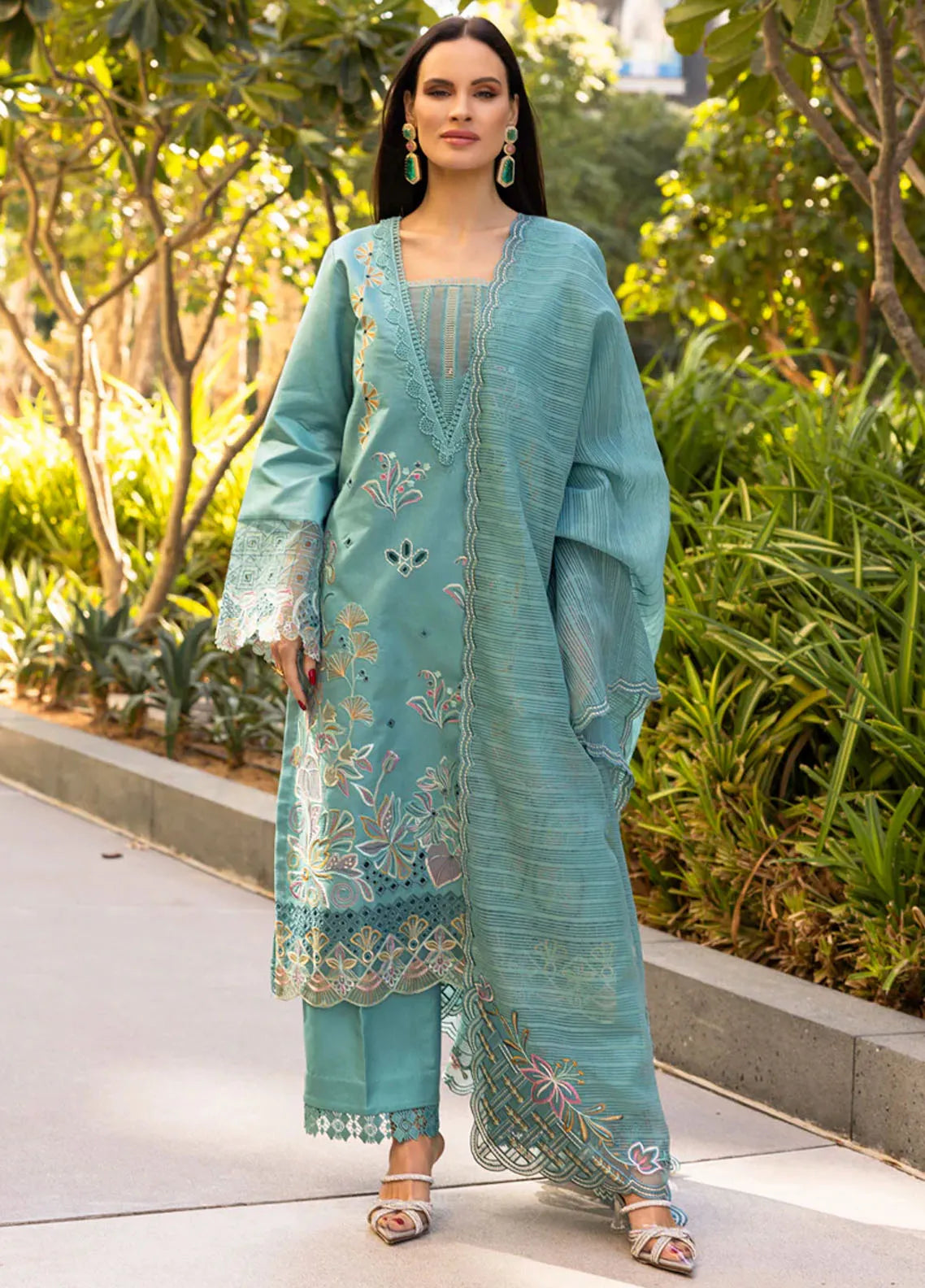 Carnation by Rang Rasiya Embroidered Lawn Suits Unstitched 3 Piece RR25CS D-14 Ariana – Summer Collection
