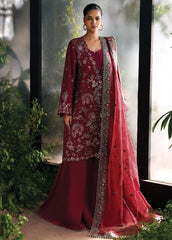 La Fuchsia By Afrozeh Embroidered Raw Silk Suits Unstitched 3 Piece AF25LF D-09 Yalira – Formals Collection