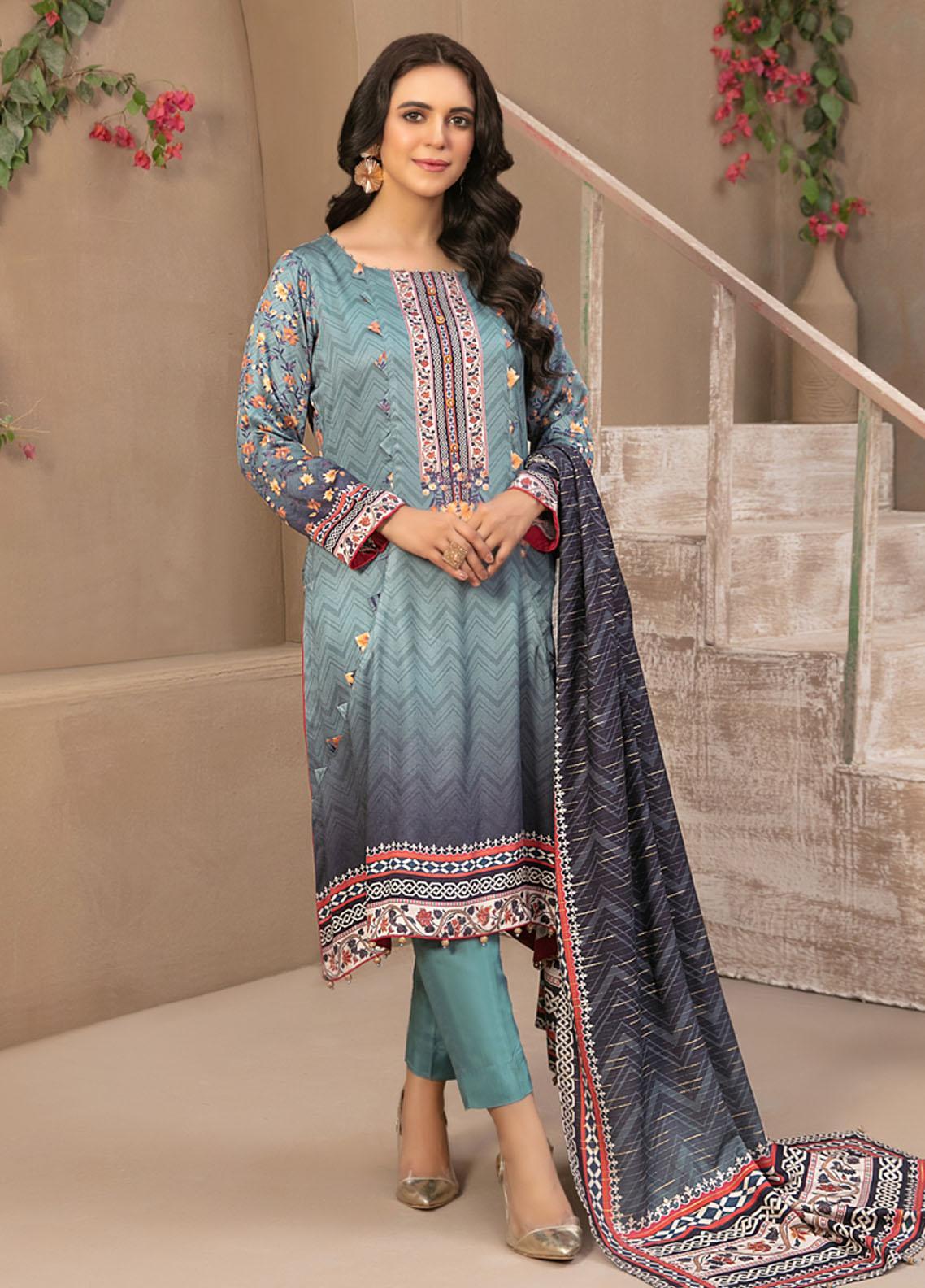Tawakkal Fabrics Printed Satin Suits Unstitched 3 Piece TWF23ST D-9742 – Winter Collection