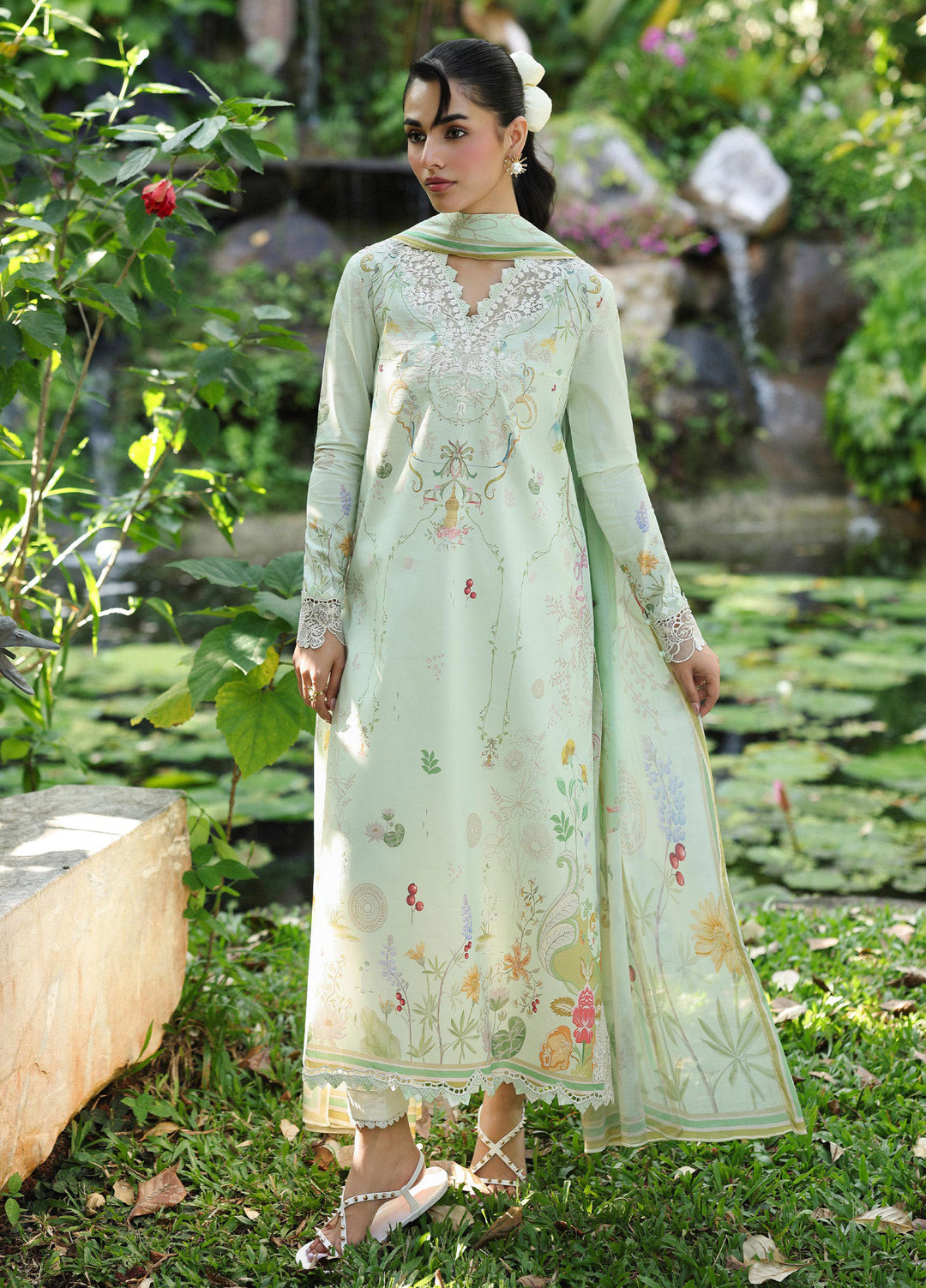 Q Prints by Qalamkar Unstitched Lawn Printed 3 Piece Suit QLK26QP Neve – Summer Collection