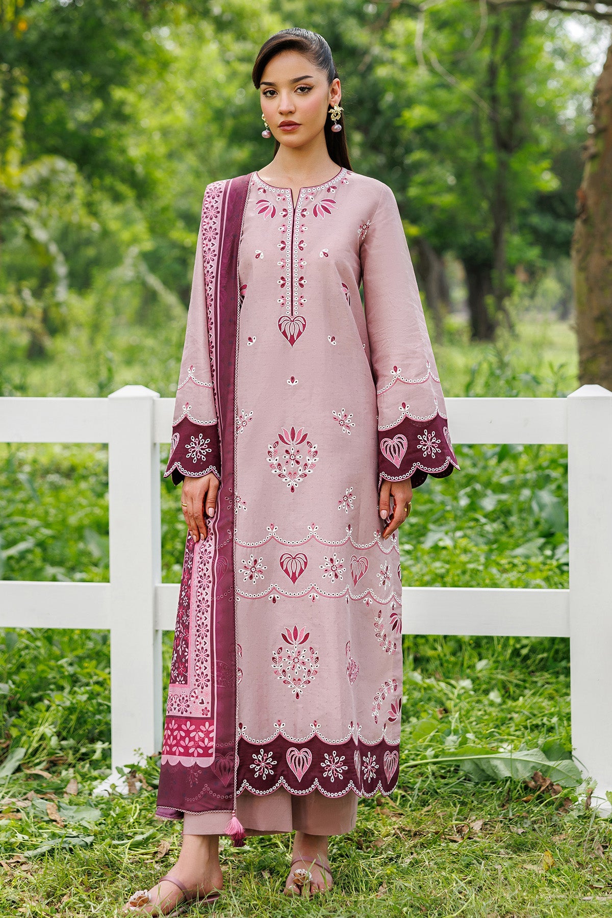 Jazmin Unstitched Luxury Embroidered Lawn 3 Piece Suit JAZ26L-9348 Summer Collection