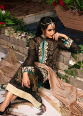 Zardaan – Guzillek Embroidered Khaadi Net Unstitched 3 Piece Suit GZK19ZD 02 Poetic Dream – Luxury Collection