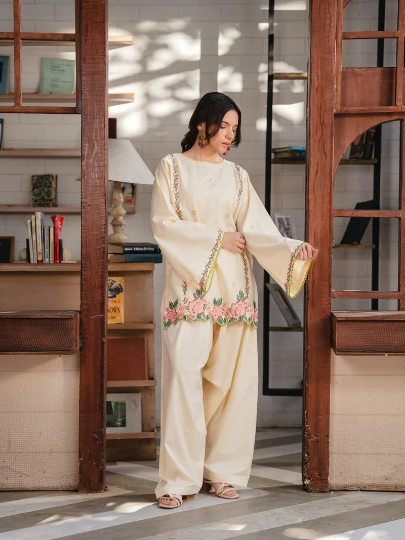 Heba Emb Farshi Shalwar Set