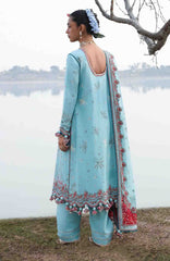 Kala Bagh By Hussain Rehar Unstitched Luxury Lawn Embroidered 3 Piece Suit - HRKBLXL-02- Sepher- Summer Collection