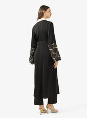 Lace Sleeve Abaya