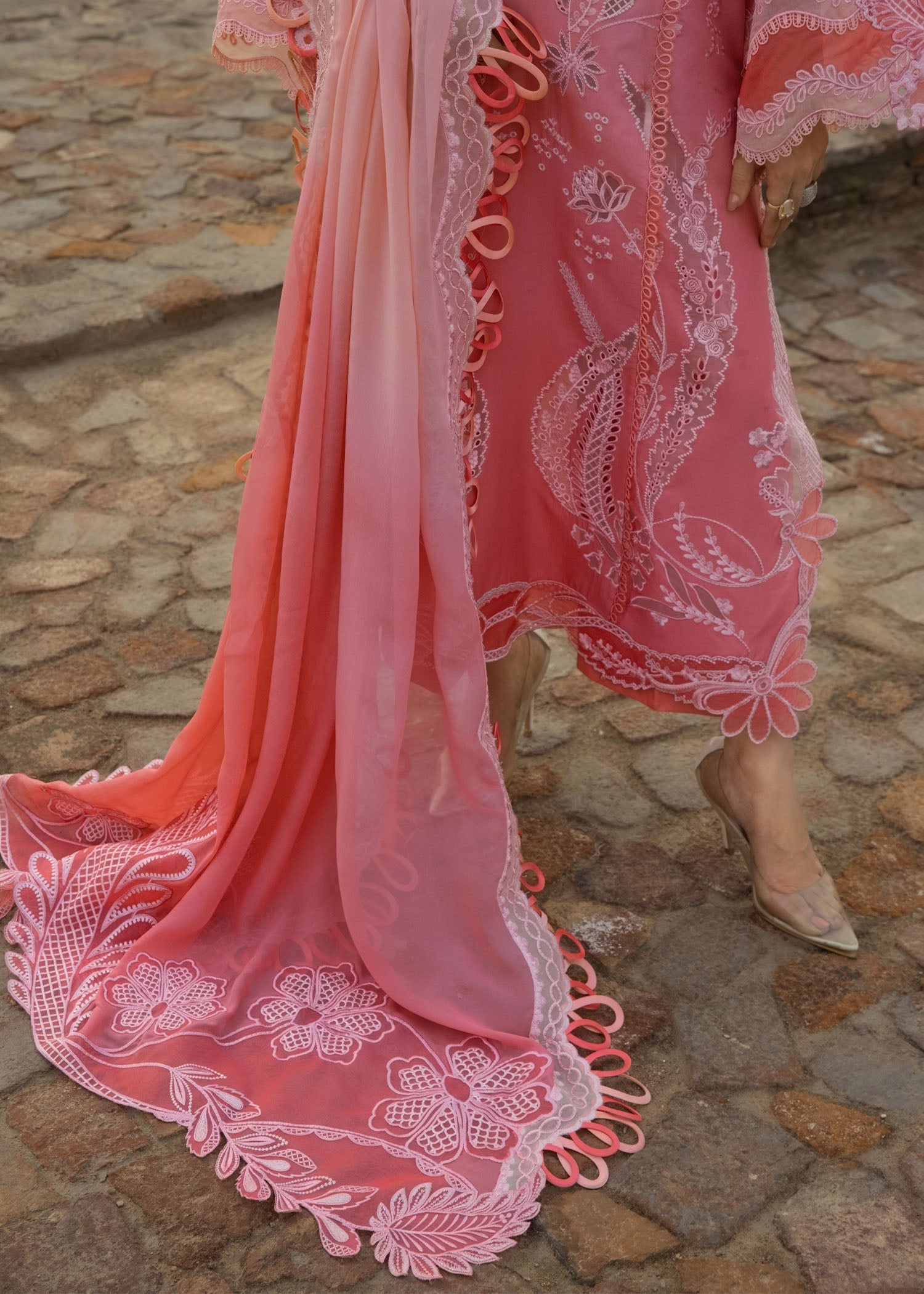 Crimson by Saira Shakira Embroidered Lawn Suits Unstitched 3 Piece CR2LS 1B-ALL THINGS OMBRE – Luxury Collection