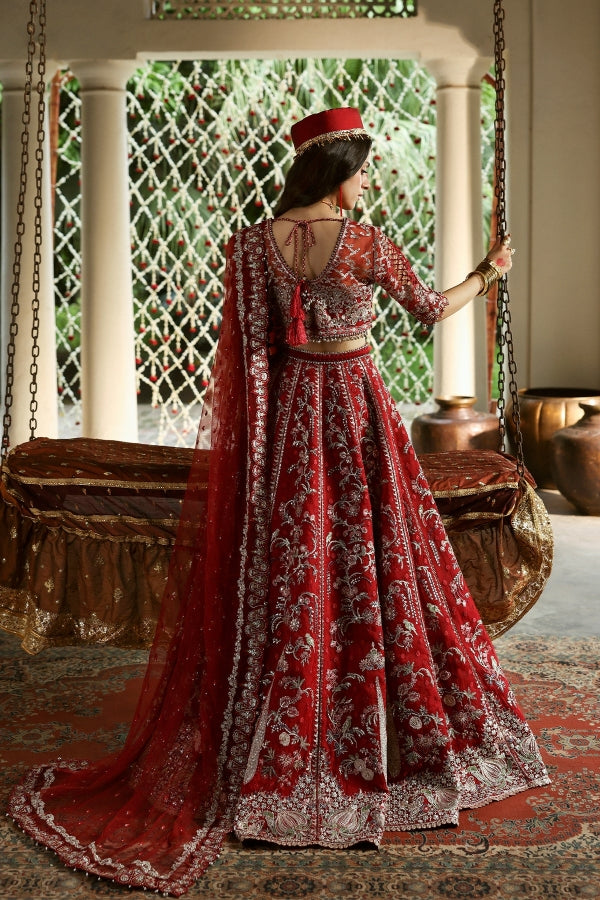 Shehnai By Afrozeh Embroidered Organza Suits Unstitched 3 Piece AF25SA D-03 Sheen – Wedding Collection
