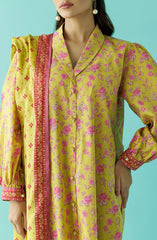 Orient Luxury Prints 3pc Un-stitched Summer Collection’26 – OTL-24-230/U LIME GREEN
