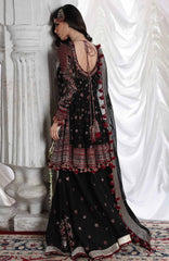 Festive by Hussain Rehar Unstitched Korean Raw Silk Embroidered 3 Piece Suit - HRFSTF2- Siyara - Festive Collection
