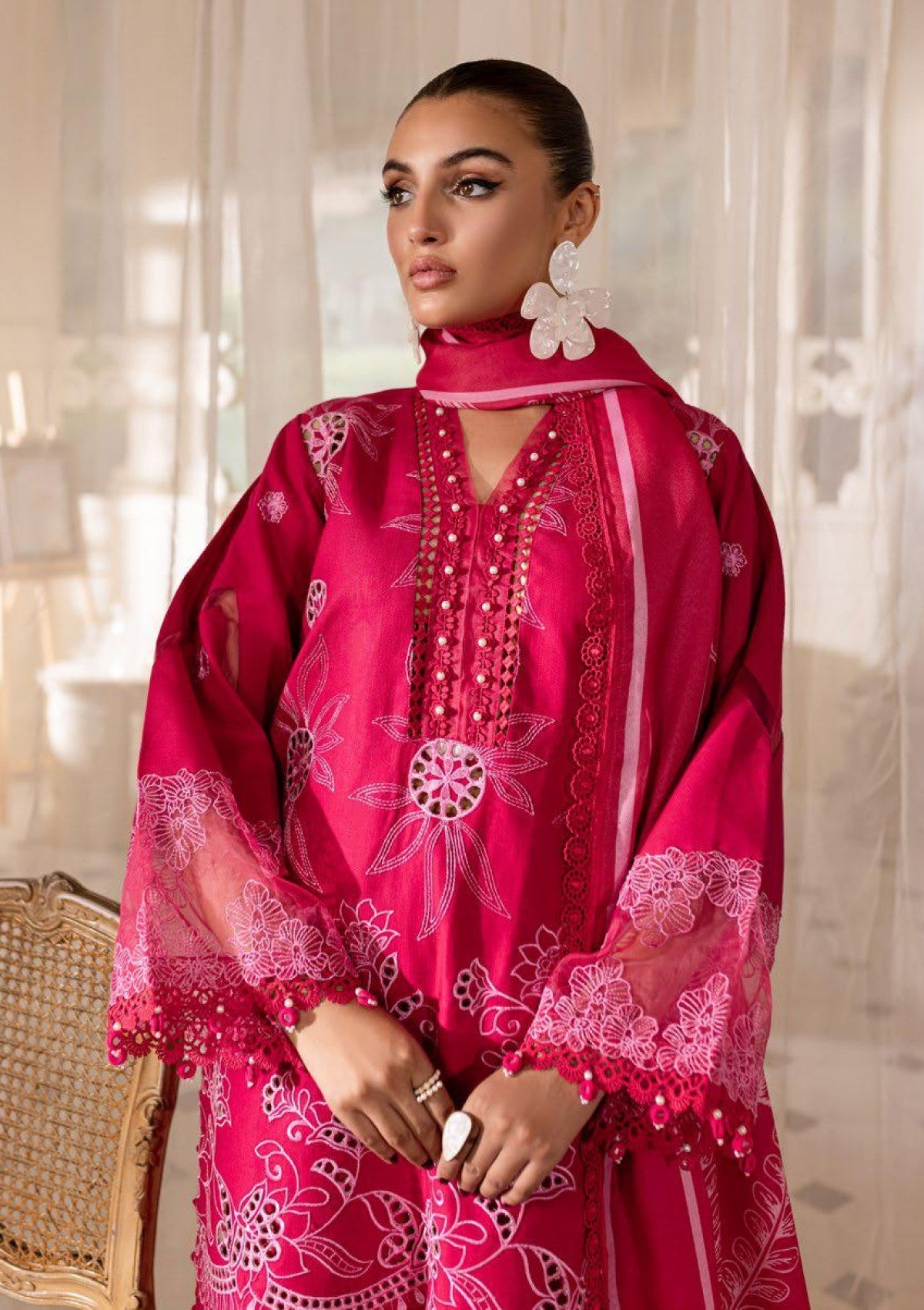Mira by Parishay Embroidered Crepe Unstitched 3 Piece MBP-05 – Summer Collection