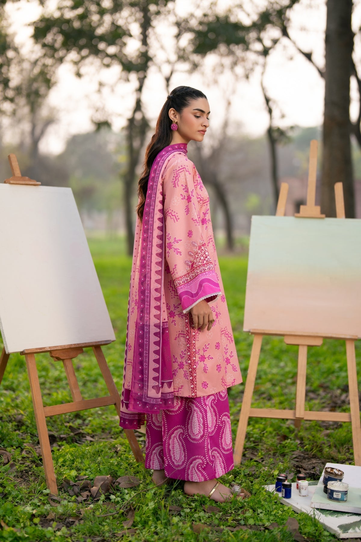 Baroque – Xenia Formals Unstitched Embroidered Lawn 3 Piece Suit XF26ULN 1184 – SOLAYNE – Summer Collection
