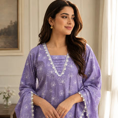 Lalik Emb Farshi Shalwar Set