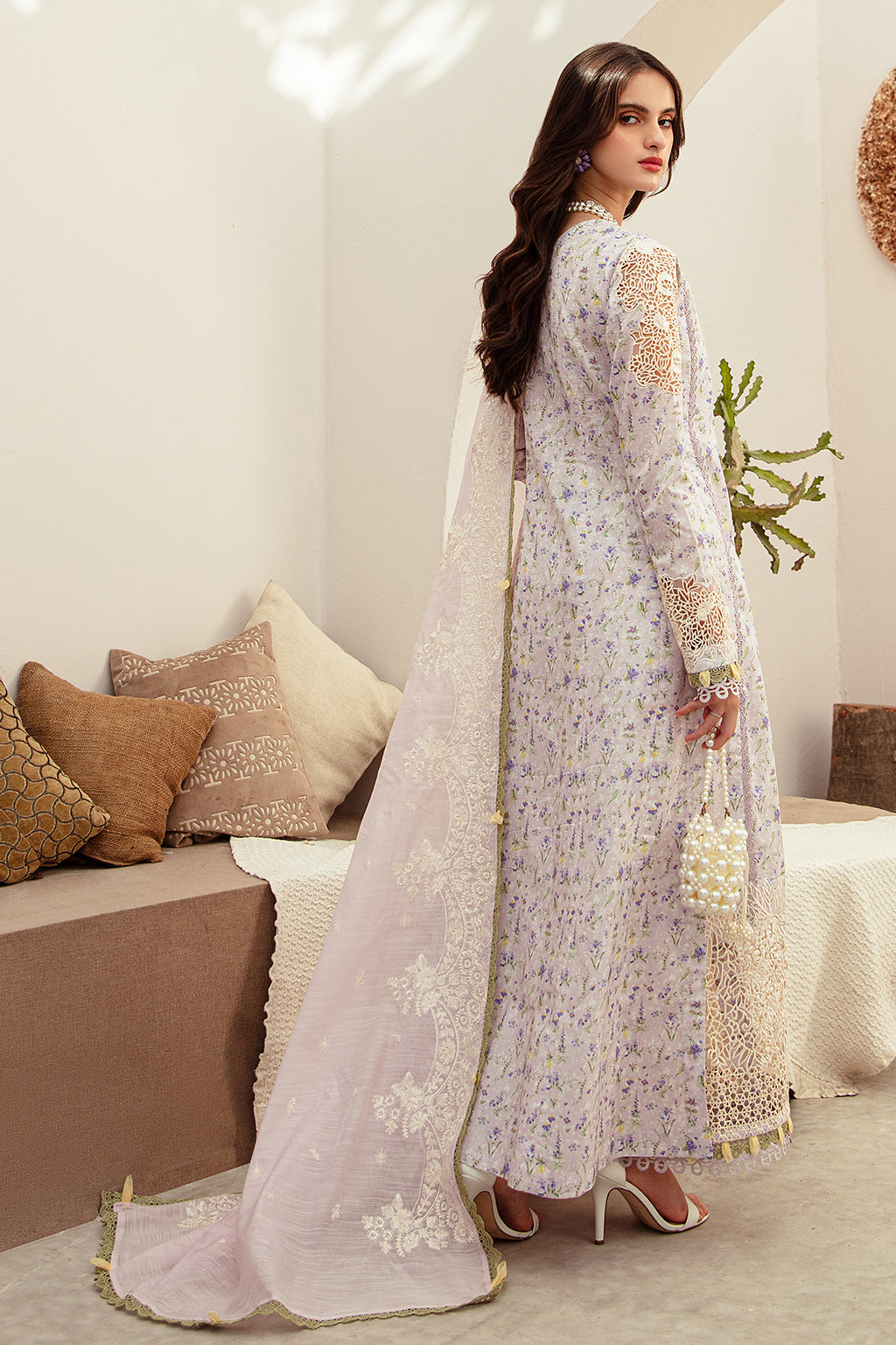 AJR Couture – Abbas Jamil Rajpoot Luxury Lawn Embroidered Lawn 3 Piece Suit APC-26-02- Aira