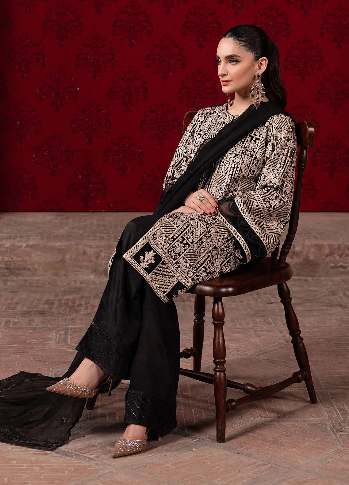 Luxe by Azure Embroidered Chiffon Suit Unstitched 3 Piece AZU24L Urban Muse – Formal Collection!