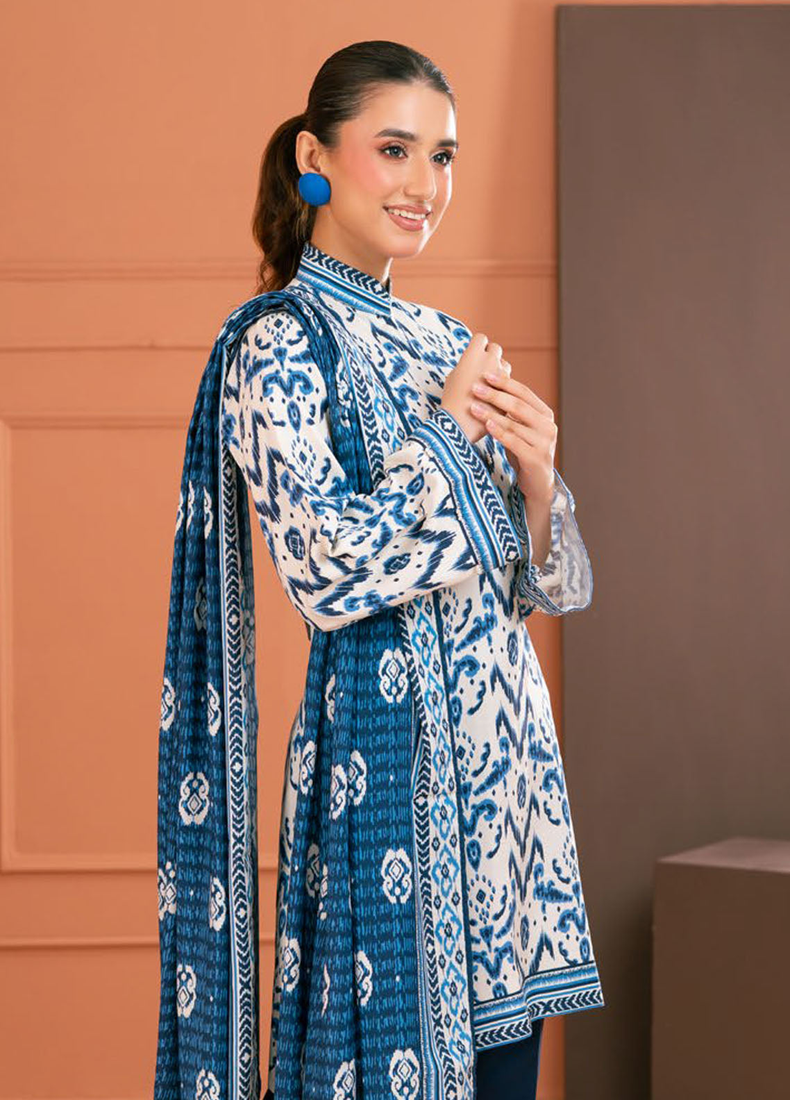 Gulahmed Luxury Linen Prints 3pc Un-stitched Winter Collection’26 – LT-52014