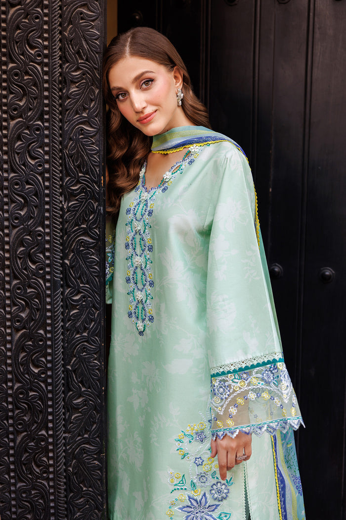 Baroque – Farasha Seraya Embroidered Lawn Unstitched 3Pc Suit BFL26- Mistell
