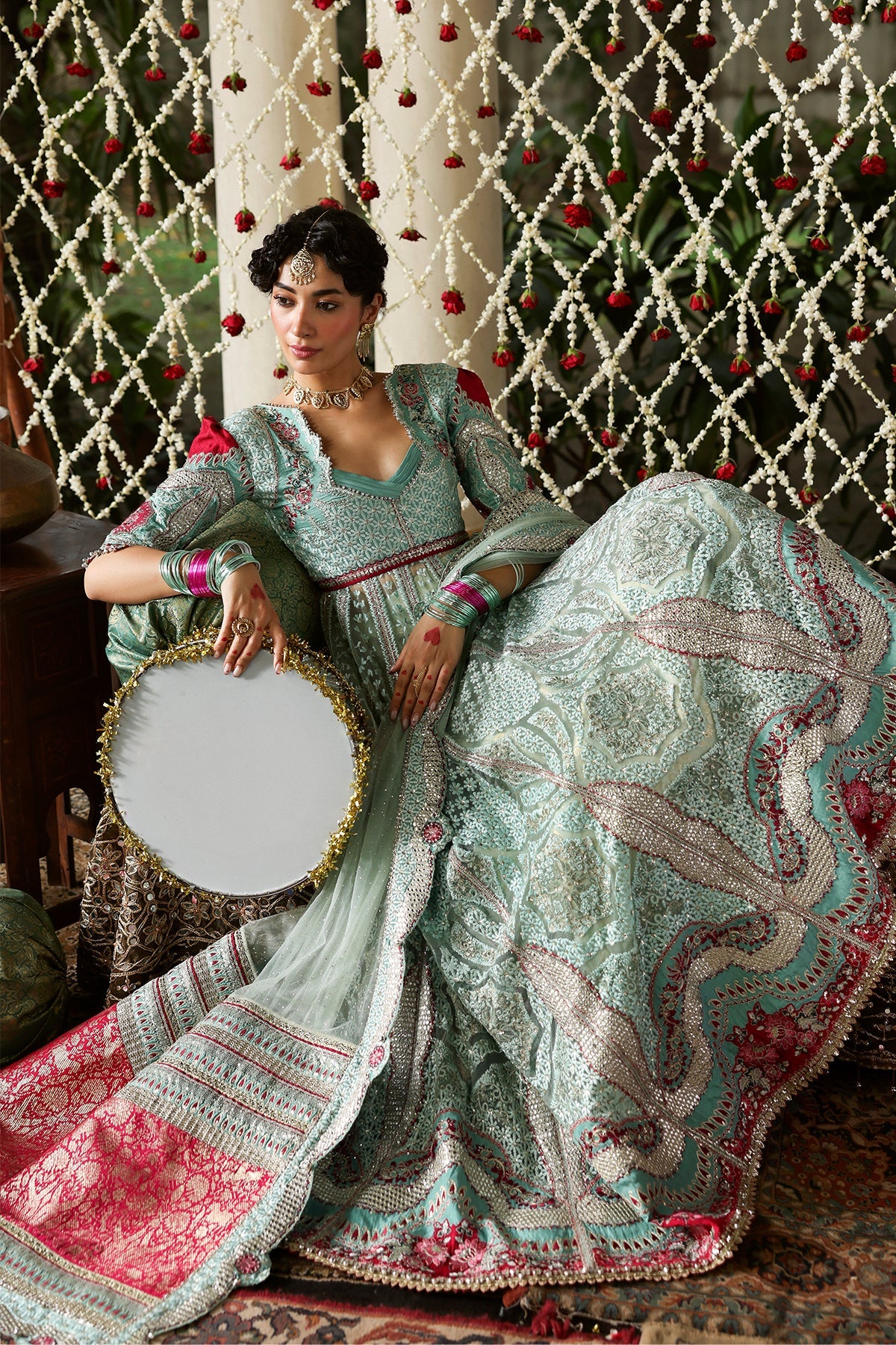Shehnai By Afrozeh Embroidered Raw Silk Suits Unstitched 3 Piece AF25SA D-05 Zanzar – Wedding Collection