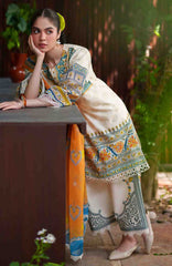 Laanem by Saira Rizwan Unstitched Lawn Embroidered 3 Piece Suit - SRLMPRT-5A- Azura-A Summer Collection
