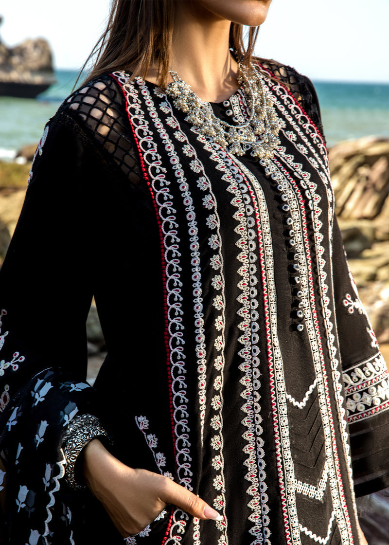 Crimson by Saira Shakira Embroidered Lawn Suits Unstitched 3 Piece CR2LS – Marori Dreams – Onyx