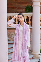 Baroque – Farasha Sorine Embroidered Lawn Unstitched 3Pc Suit BFL26- Blush Pink
