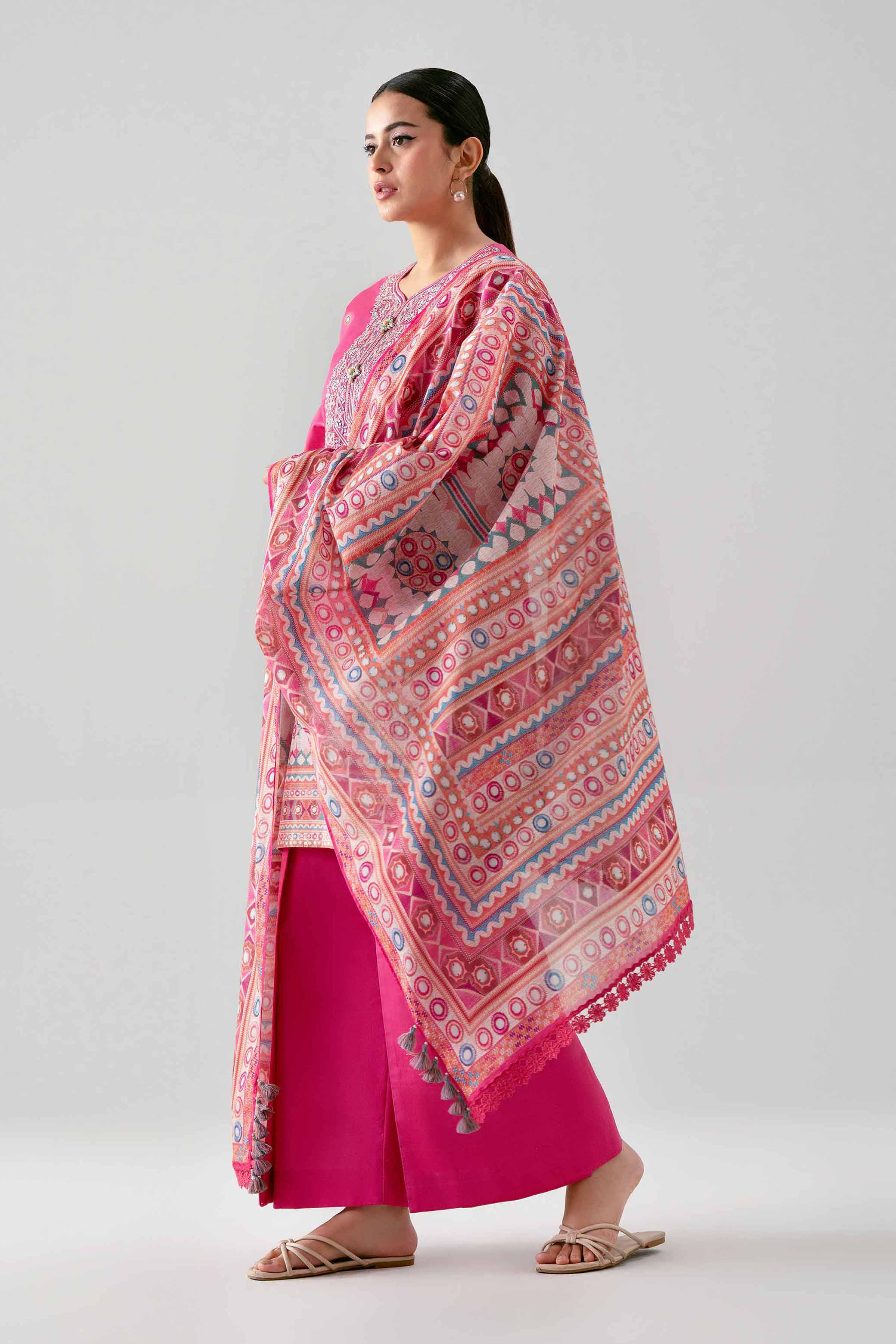 Nishat Unstitched Embroidered Lawn 3 Piece Suit – NL26-42601103 – Summer Collection
