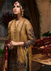 Zardaan – Guzillek Embroidered Khaadi Net Unstitched 3 Piece Suit GZK19ZD 04 Vivid Essence – Luxury Collection