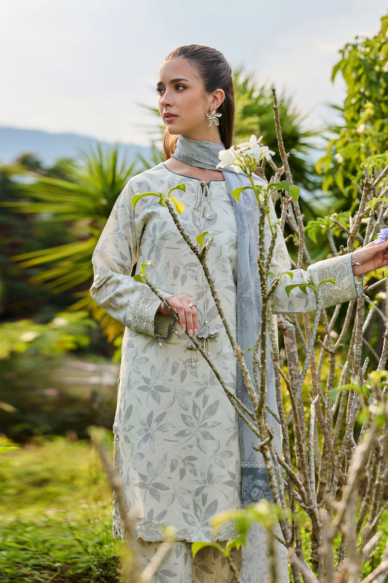 Baroque – Farasha Sorine Embroidered Lawn Unstitched 3Pc Suit BFL26- Palm Whisper