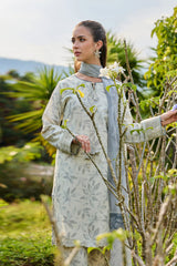 Baroque – Farasha Sorine Embroidered Lawn Unstitched 3Pc Suit BFL26- Palm Whisper