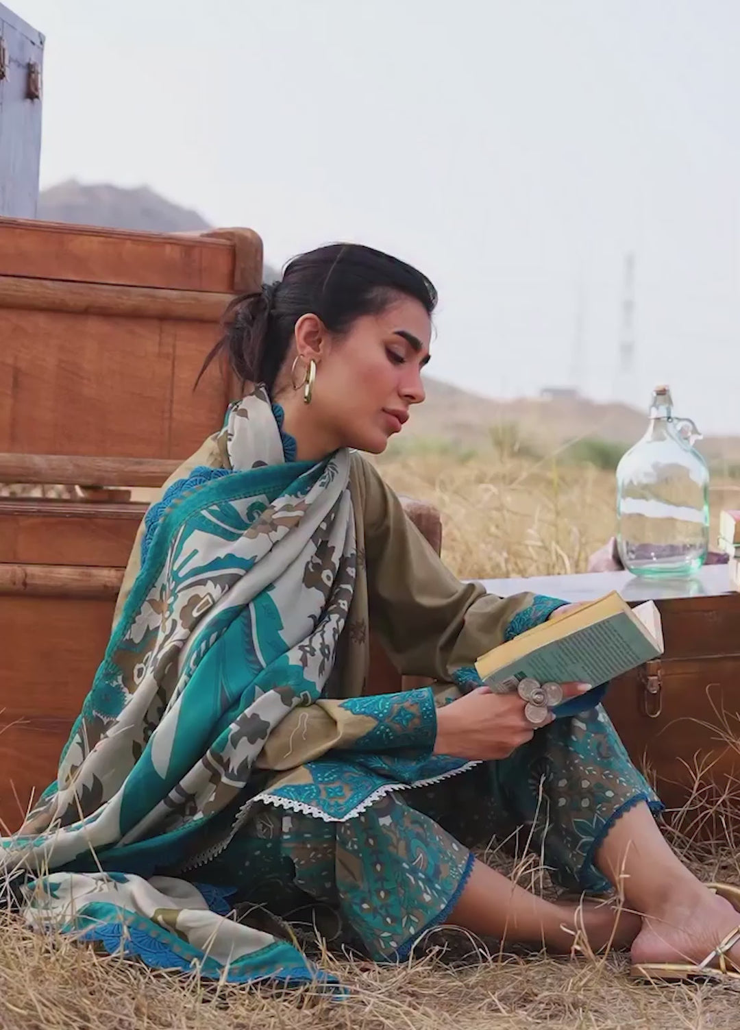 Zainab Chottani Unstitched Embroidered Luxury Lawn 3 Piece Suit ZC26ULZ D-11 SAPHIRA – Summer Collection