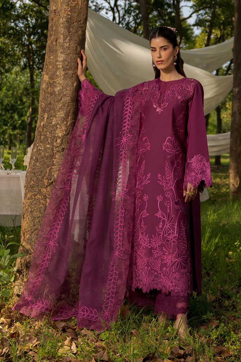Rang Rasiya Unstitched Embroidered Luxury Lawn 3 Piece Suit RR26ULE ZAHA – Eid Collection