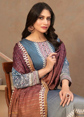 Tawakkal Fabrics Printed Satin Suits Unstitched 3 Piece TWF23ST D-9738 – Winter Collection
