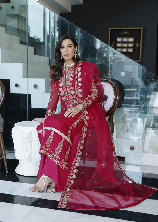 Merakish By Shahzeb Textiles Embroidered Khaddi Suits Unstitched 3 Piece ST22MK MR-C-V1-D9 – Magenta