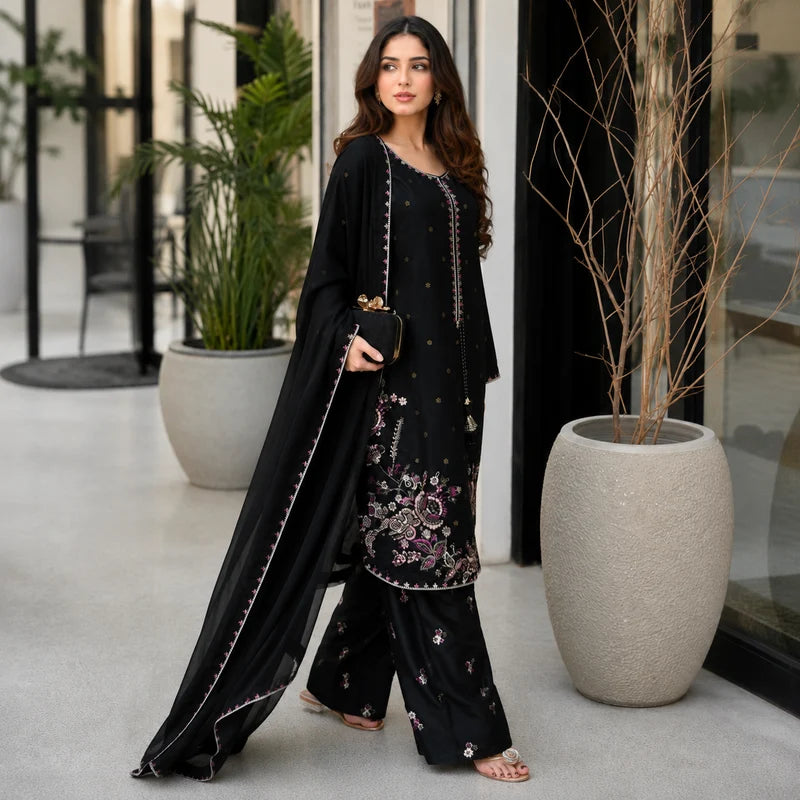 Noun Emb Farshi Shalwar 3pc