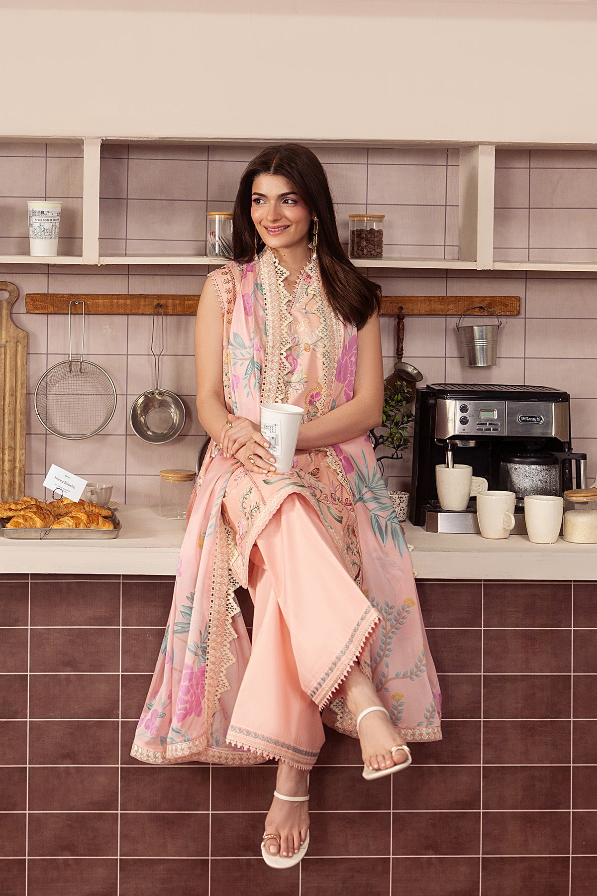 Brewed by Ayzel Unstitched Embroidered Lawn 3 Piece Suit AAF26UBL Caffeine ZWU-0148-3PO – Festive Collection