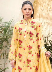 M basic Elaheh by Maria B Printed Lawn Suit Unstitched 3 Piece MB25EM D-06 – Summer Collection