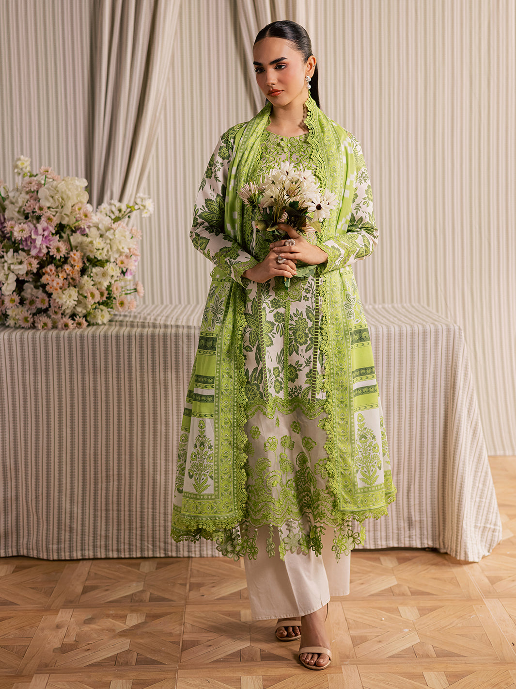 Afsana by Mahnur Embroidered Lawn Suit Unstitched 3 Piece AFS26IB AL-03 – Summer Collection