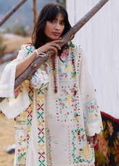Meili by Zaha Unstitched Embroidered Lawn 3 Piece Suit ZK26UML ZL26-08B – Festive Collection
