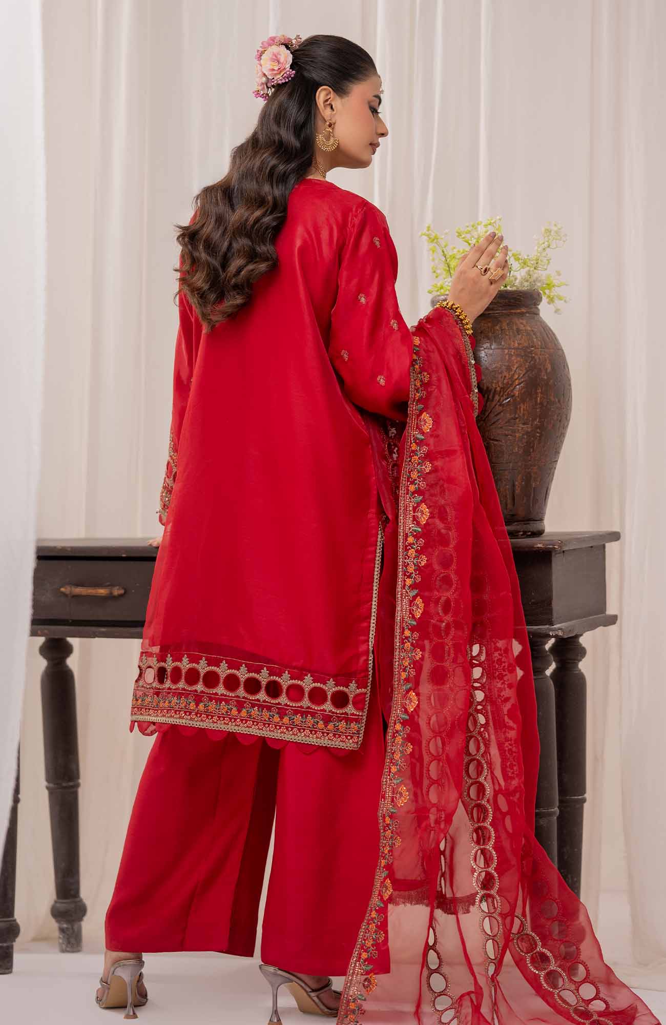 Zurr Khoobsorat'25 by AB Textile Embroidered Chiffon Suit Ready To wear 3 Piece - Formal Collection