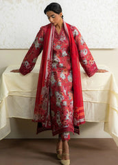 The Bare Minimum by Ayzel Embroidered Lawn Suit Unstitched 3 Piece AAF25BM D-07 Honey Rose – Summer Collection