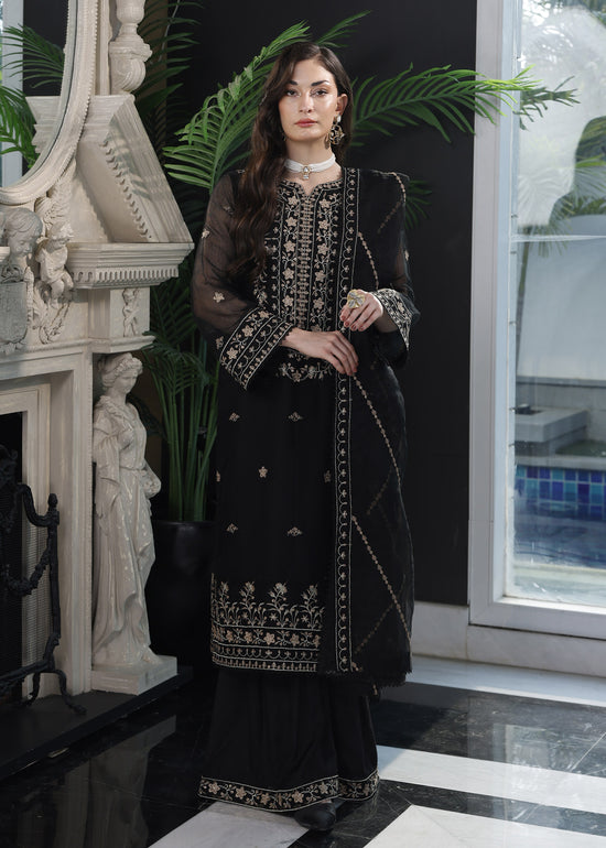 Merakish By Shahzeb Textiles Embroidered Khaddi Suits Unstitched 3 Piece ST22MK MR-C-V1-D9 – Mignight Black