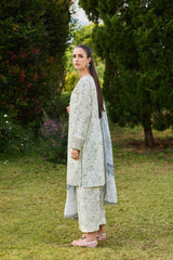 Baroque – Farasha Sorine Embroidered Lawn Unstitched 3Pc Suit BFL26- Palm Whisper