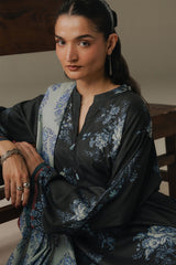 Coco by Zara Shahjahan Prints Unstitched Linen Suits 3 Piece CZS25PW Hushed Ember D-6B – Winter Collection