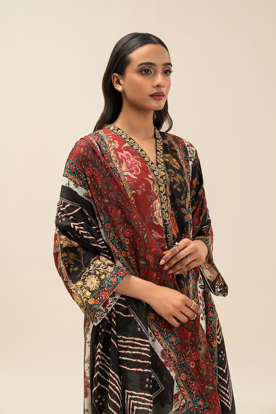 Beechtree Unstitched Embroidered Lawn 3 Piece Suit – NEW HERITAGE – Summer Collection