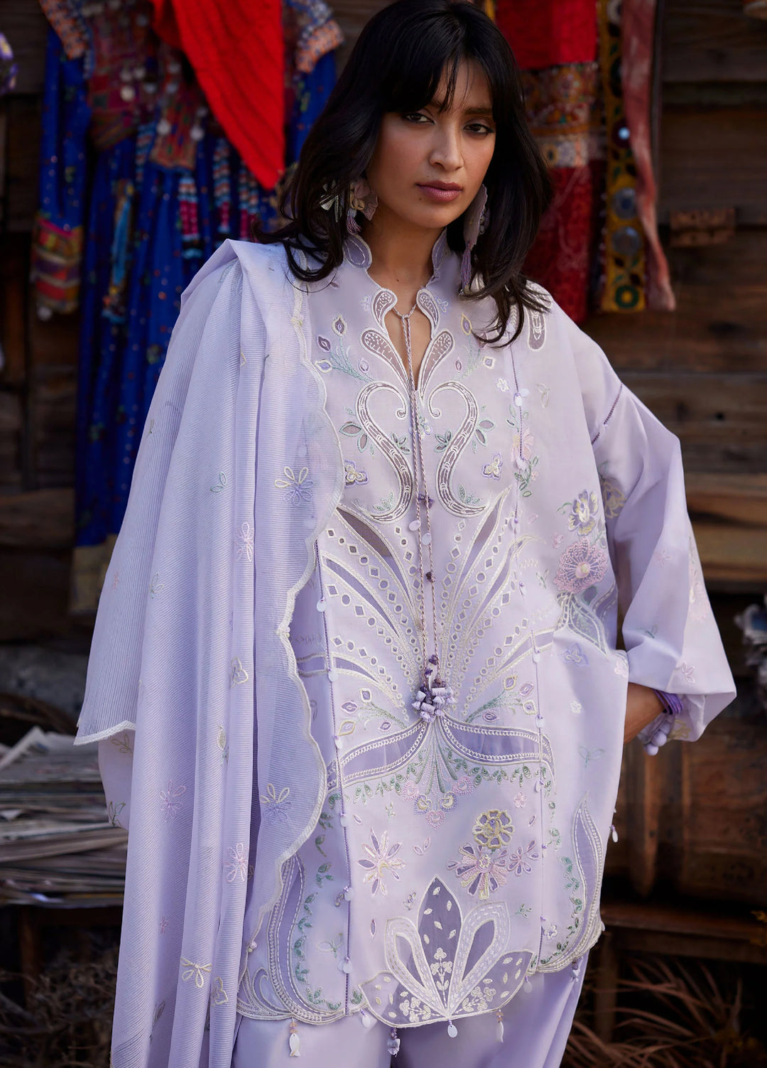 Meili by Zaha Unstitched Embroidered Lawn 3 Piece Suit ZK26UML ZL26-10B – Festive Collection