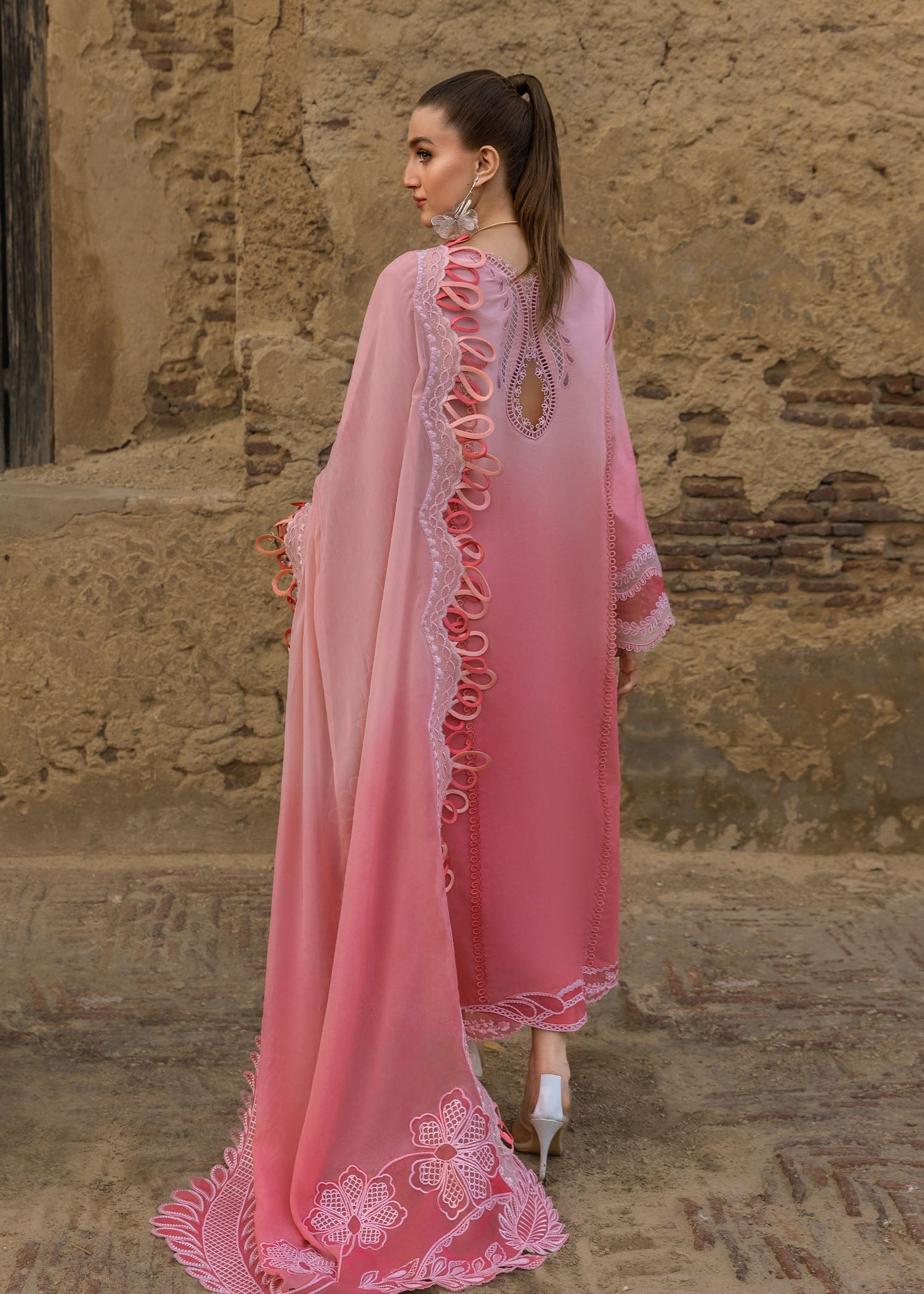 Crimson by Saira Shakira Embroidered Lawn Suits Unstitched 3 Piece CR2LS 1B-ALL THINGS OMBRE – Luxury Collection