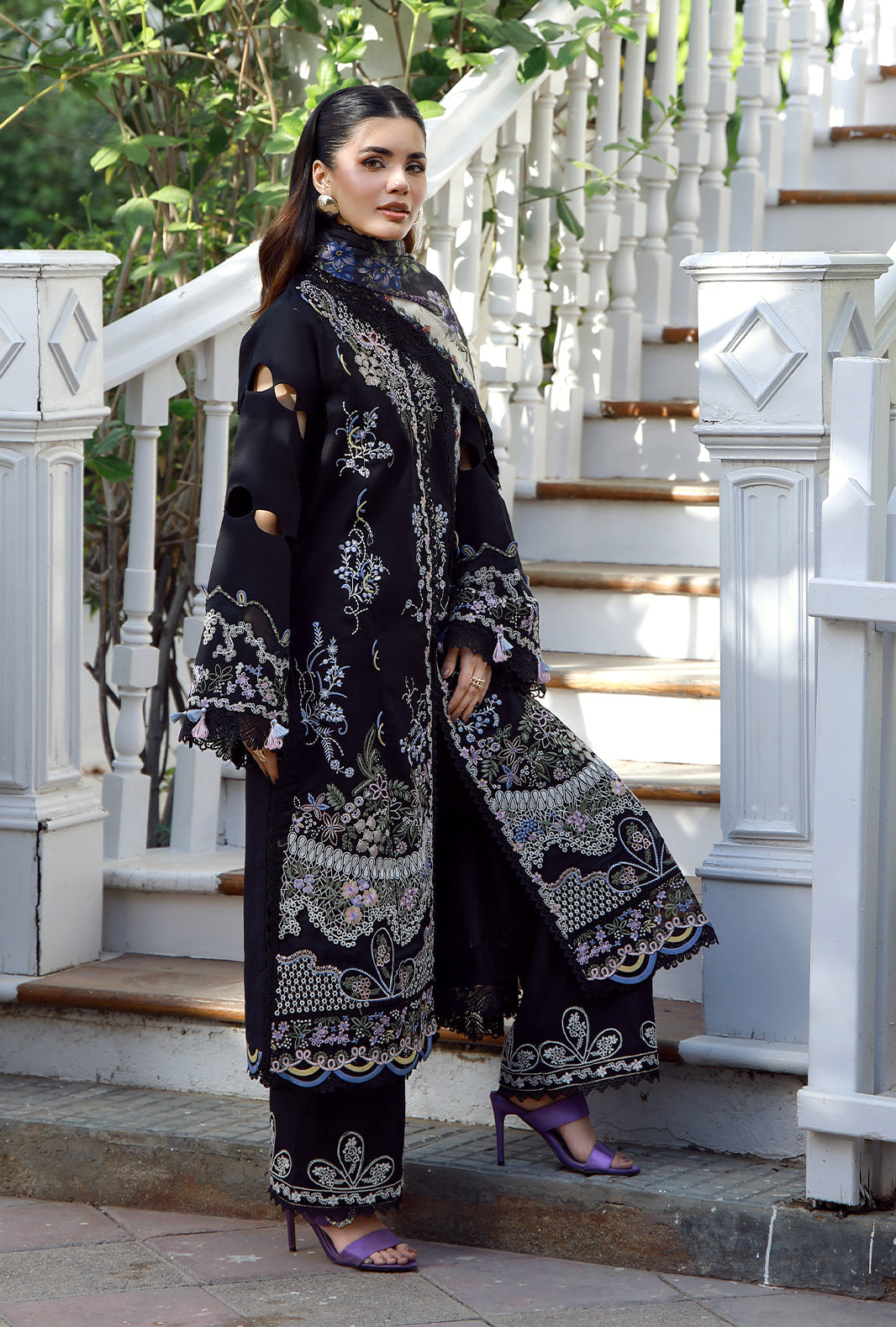 Luxury Lawn Embroidered (Stitched) Collection’36 – Vylo