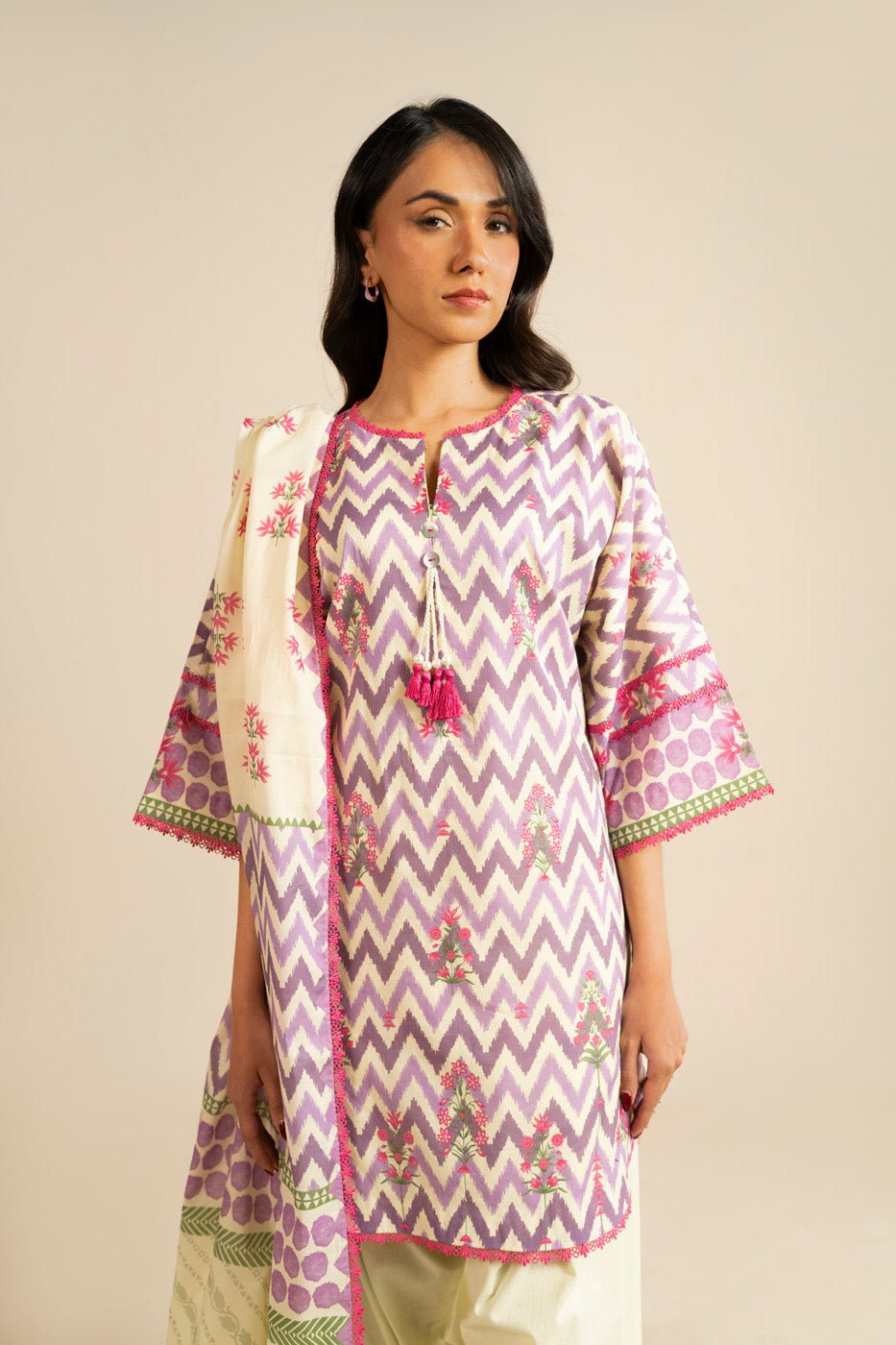 Alkaram Luxury Prints 3pc Un-stitched Summer Collection’26 – EC97-26-PURPLE