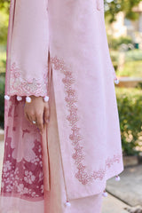 Baroque – Farasha Sorine Embroidered Lawn Unstitched 3Pc Suit BFL26- Cotton Blush