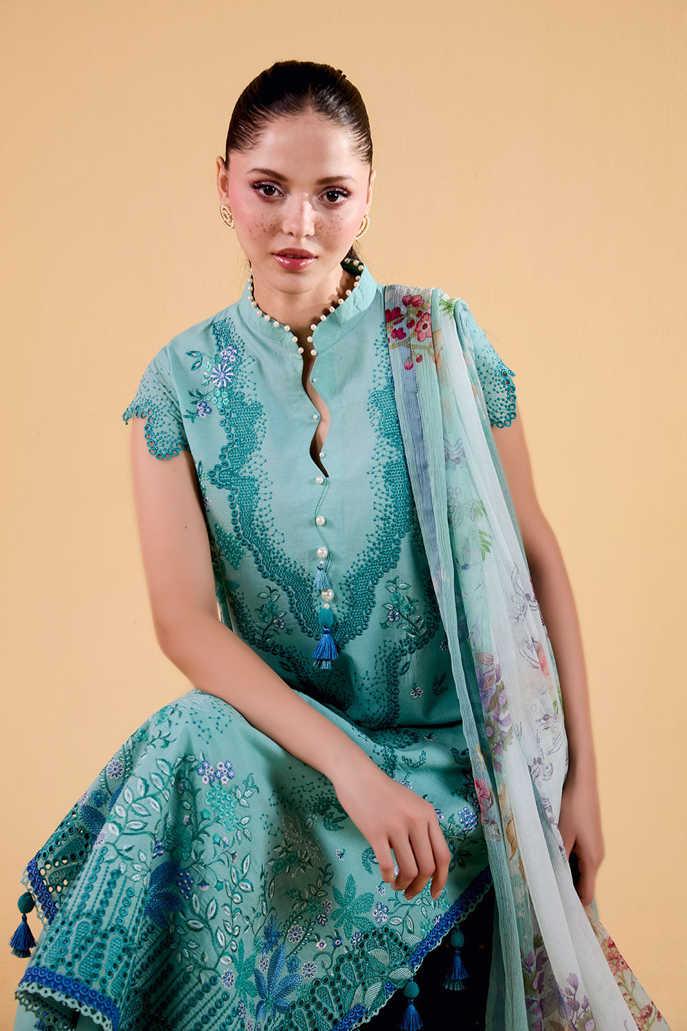 Sobia Nazir Vital Luxury Embroidered Lawn Suit Unstitched 3 Piece SN26UVL 4B – Summer Collection