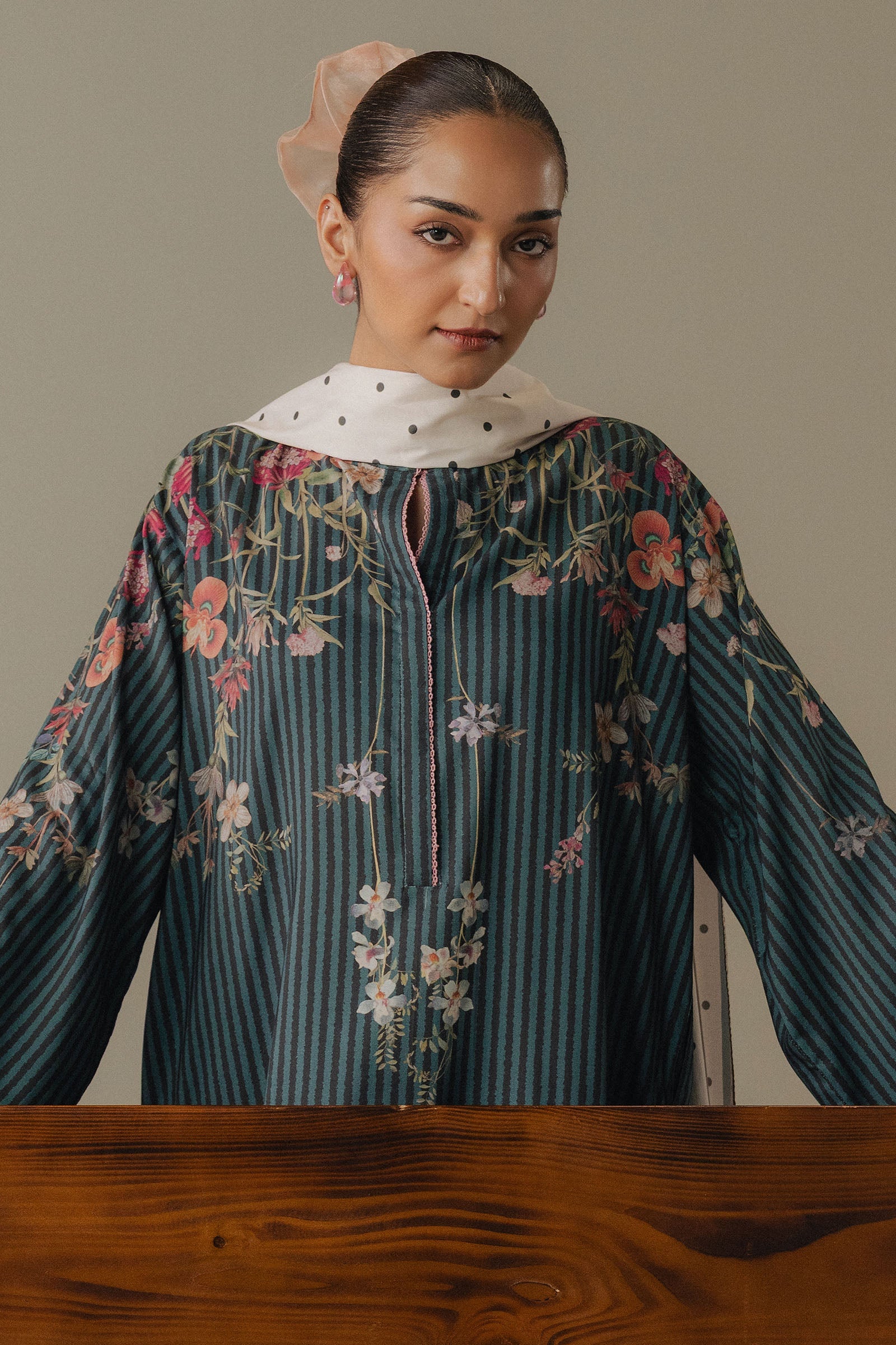 Coco by Zara Shahjahan Prints Unstitched Linen Suits 3 Piece CZS25PW Amber Days D-1B – Winter Collection